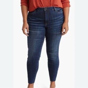 Kut From the Kloth Plus Size Dark Wash Carlo Skinny Ankle Jeans 16